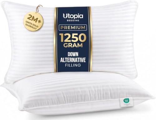 Utopia Bedding Hotel Bed Pillows for Sleeping, Pillows King Size Set of 2 - size: King (Pack of 2)