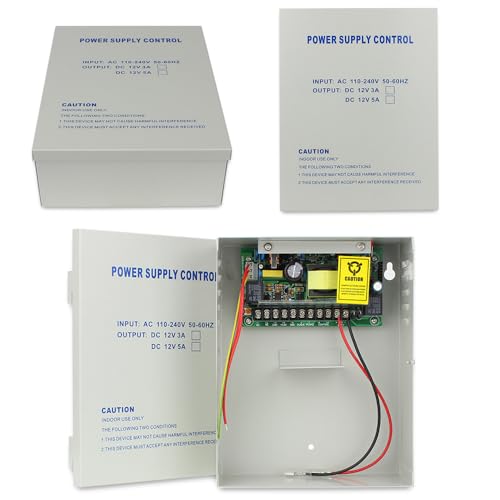 3 Remote Openers 600lbs Magnetic Lock System Outdoor IP68 RFID PinPad Access Control Entry Security with Power Supply Box(Can Add Backup Battery) Buzzer Sounder - style: Mag Lock(Battery Support)