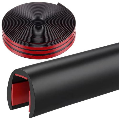 1/4 Inch Rubber Edge Trim 20ft Self-Adhesive U Channel Edge Strip - size: 20ft，1/4 Inch