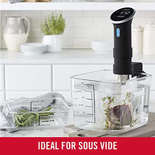 Rubbermaid Commercial Products Square Food Container, 12-Quart, Clear - size: 12 Qt., style: Container