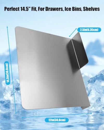 Stainless Steel Commercial Ice Bin Partition, Fridge Organizer Insert
