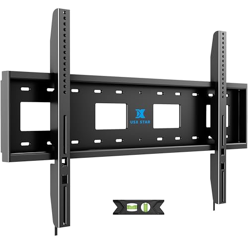 USX STAR Heavy Duty Fixed TV Wall Mount Bracket for 85 86 98 100 120 150 TV - size: 65-150"