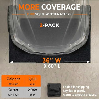 2-Pack Heavy Duty Oil Spill Mat, Oil Mat, Garage Floor Mats, 36"x60" - size: 2-Pack 36" x 60"
