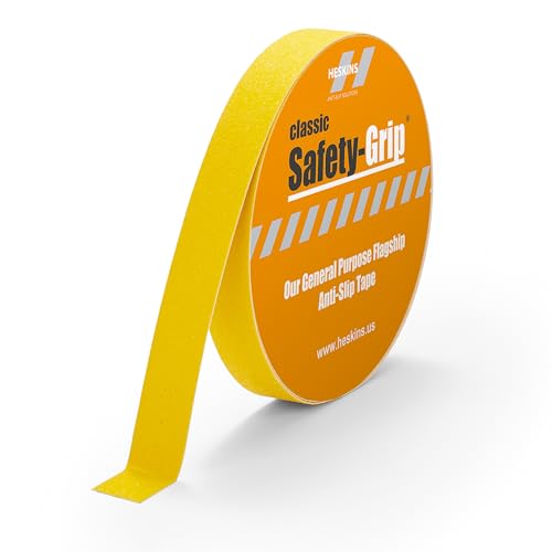Heskins LLC Yellow Standard Safety Grip Anti Slip Tape (1" x 60ft) - size: 1" x 60ft