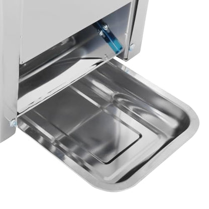 Meat Cutter Machine, 3.5/5/7/10/15mm Commercial Stainless Steel Electric Meat Slicer with Tray Handles 330 lbs/h 310RPM Shredded Cutting Machine for Fresh/Defrosted Meat Lamb Beef (7mm/0.27in, 850W) - size: 7mm/0.27in