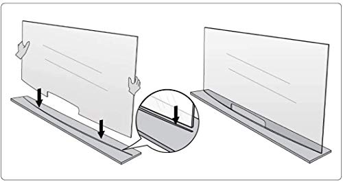 Elegant & Professional Sneeze Guard Shield, Most Effective, Grocery Checkout Counter, Various Sizes (48 inches Wide X 18 inches Tall) - size: 48 inches wide X 18 inches tall