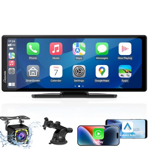 CARPURIDE 9.26 Inch Carplay Screen for Car with Backup Camera - size: 9.26 inch