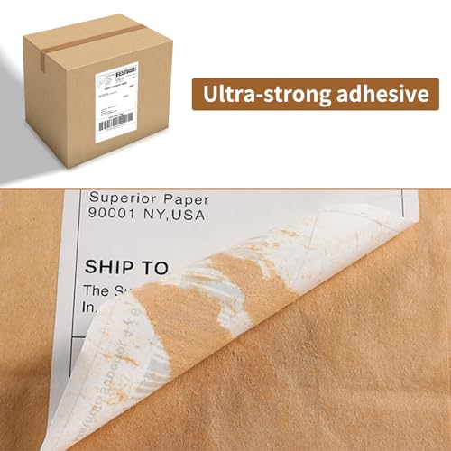 Immuson 4 x 6 Direct Thermal Shipping Labels with Perforations, Label Paper for Thermal Label Printer, Shipping Labels Compatible with Nelko MUNBYN JADENS Phomemo POLONO Rollo Printer,100 Labels