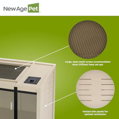 New Age Pet® ECOFLEX® 60" Mojave Reptile Enclosure, X-Large, Maple - color: Tan, size: Extra Large