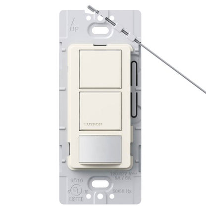 Lutron MS-OPS6-DDV-BI Maestro 6-Amp Single Pole Dual Circuit Occupancy Sensing Switch, Biscuit - color: Biscuit