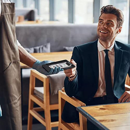 AVLA 20 Pack Check Holders, Black Plastic Tip Trays, Restaurant Check Presenters, Guest Receipt Holder Tray for Bars, Hotels, Dining, Catering Business, Cash, Credit Cards, Bills, Waitress Tip Tray