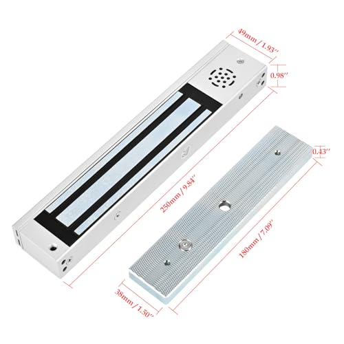 Smart Door Access Control System, 600lb Magnetic Lock, WiFi Tuya App Remote - color: Outswinging