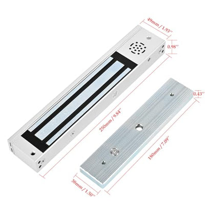 Smart Door Access Control System, 600lb Magnetic Lock, WiFi Tuya App Remote - color: Outswinging