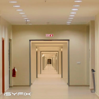 iSYFIX Exit Signs, 12 Pack, 12x4 Inch, Directional Up Arrow Signs - color: Plastic Up, size: 12 Pk 12x4