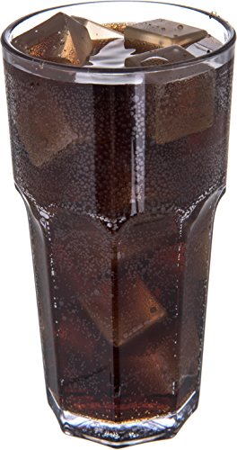 Carlisle FoodService Products Louis Tall Tumbler for Restaurants, Catering, Kitchens, Plastic, 16 Ounces, Clear, (Pack of 24) - size: 16 Ounces, style: 24 Pack