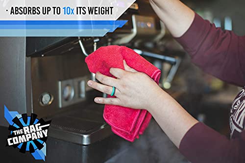 The Rag Company - All-Purpose Microfiber Terry Cleaning Towels - Commercial Grade, Highly Absorbent, Lint-Free, Streak-Free, Kitchens, Bathrooms, Offices, 300gsm, 16in x 16in, Lavender (12-Pack) - color: Lavender, size: 16in x 16in