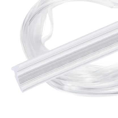 PATIKIL 2Pcs Weather Stripping Door Seal 1/16" Slot, 16.4Ft, Clear, PVC - color: Clear, size: 1/16" Slot, 16.4Ft