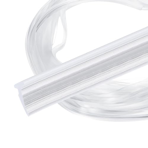 PATIKIL 2Pcs Weather Stripping Door Seal 1/16" Slot, 16.4Ft, Clear, PVC - color: Clear, size: 1/16" Slot, 16.4Ft
