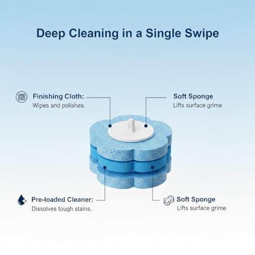 Disposable Toilet Brush for Bathroom Cleaning, Toilet Brush and Holder Set, Deep Cleaning Toilet Bowl Cleaner with Replaceable Heads, Hygienic Storage Design (White -Full Set with 24 Refills) - color: White -Full Set With 24 Refills