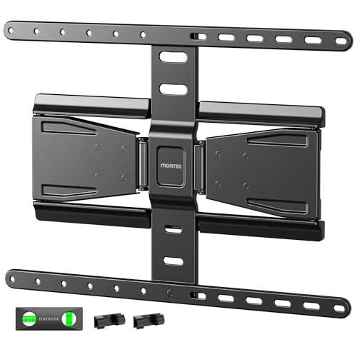 monTEK 0.77" Ultra Slim Full Motion TV Wall Mount for 43-90 Inch TVs - size: 43-90 Inch