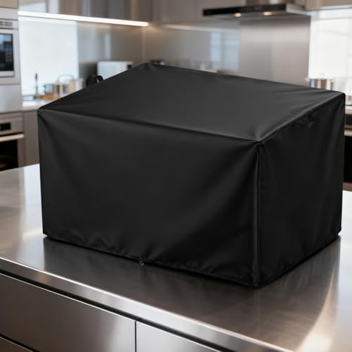 Deep Fryer Cover Compatible with Waterelfo Deep Fryer Commercial Deep Fryers EF-8-3, 420D Oxford Fabric Commercial Fryer Gas Cover, Black, 21.6"D x 16.5"W x 14.9"H - size: EF-8-3: 21.6"D x 16.5"W x 14.9"H