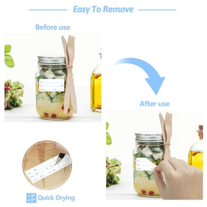 2 Rolls 1000 Pcs 1 inch X 2 inch Restaurant Quality Shelf Life Food Rotation Labels, Self-Adhesive Removable for Reusable Containers, Food Safety Date Sticker, Leftover Labels (Yellow-Blue) - style: Yellow-Blue