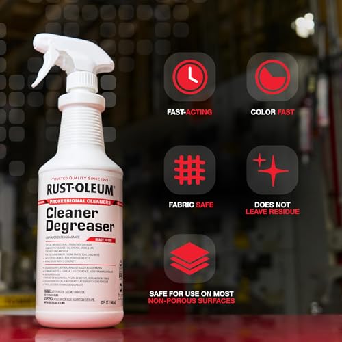 Rust-Oleum Professional Cleaners Cleaner Degreaser | Trigger Spray 32 oz Carafe Bottle | Professional Strength | Ready to Use - size: 32 Fl Oz (Pack of 1)