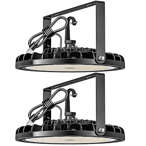LED High Bay Light 150W, 22500LM LED Shop Light AC100-277V 5000K ETL Listed - size: 150W 2PCS - Non Dim