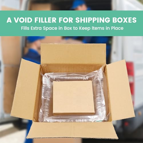 Air Pillows for Shipping Inflatable Air Bags for Packing with pump, 300 Count Packaging Filler Shipping Supplies Alternative to Packing Peanuts, Purse Stuffers for Shape 4.72" x 9.84"