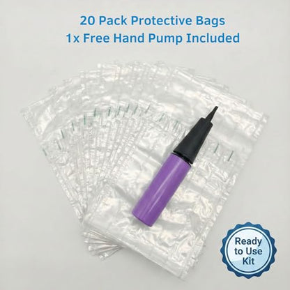 20 Pack Quick Inflatable Protective Bags, Compatible with Nintendo Switch – Bubble Air Cushion Sleeves, Secure Reusable Packing for Handheld Consoles and Small Electronics up to 9.5×4.0×1.2″ - size: Switch