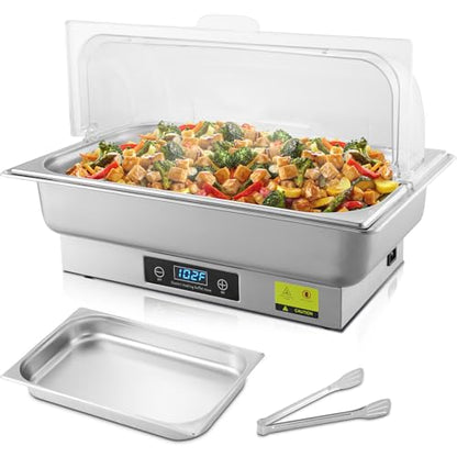 9QT Electric Chafing Dish Buffet Server with Temperature Control - size: 604-Full Pan
