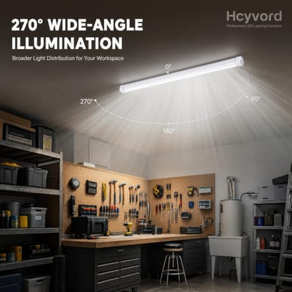 4FT LED Shop Light Fixture, 6000K Linkable Work Light, 4 Pack - size: 4pcs-4FT-6000K White