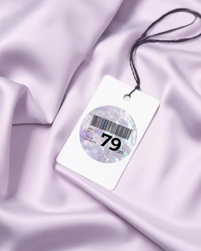 MUNBYN 2 Inch Purple Round Shell Texture Thermal Labels, 500 Sheets/Roll - color: Purple, size: 2"