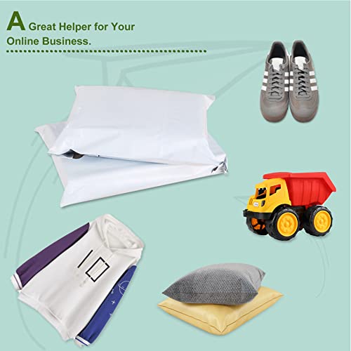 SJPACK 10x13-inch 3000 Bags 2.5 Mil Poly Mailers Envelopes Bags With Self-sealing Strip White Bags - size: 3000 bags