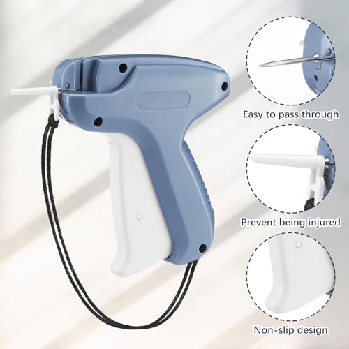 Honoson 3 Pcs Tagging Gun Applicator with 15 Steel Needles,Blue - color: Blue