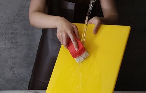 New Star Foodservice 12" x 18" Yellow Cutting Board - color: Yellow, size: 18"L x 12"W
