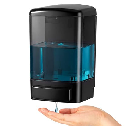 Hushee 1 Pcs Wall Mounted Soap Dispenser,33.8 Oz 1000 Ml,All Black - color: All Black, size: 33.8 oz 1000 ml