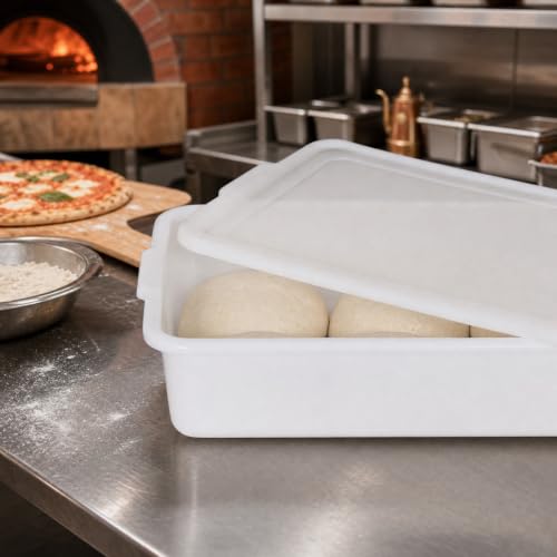 3-Pack 13L Pizza Dough Proofing Box with Lid, Dough Rising Tray