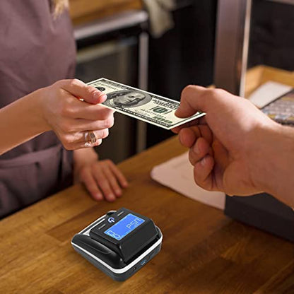 Portable Counterfeit Bill Detector with UV MG IR Detection for Store Office