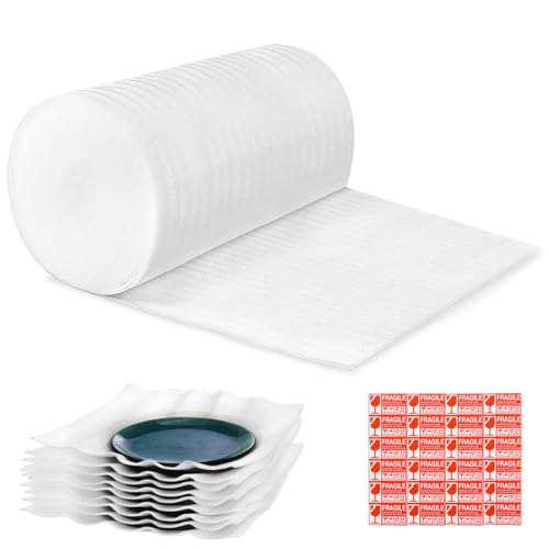 15 "Wide X 160'Length Packing Foam Rolls,Large Foam Wrap Rolls. - size: 15"X160'