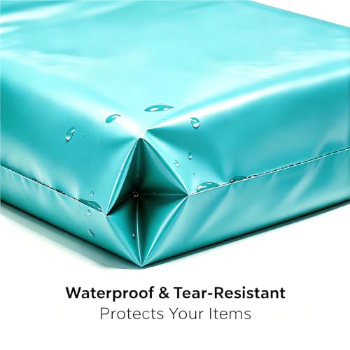 Teal Poly Mailers Variety Size 60 Pack 10x13",12x15.5", 14.5x19", Not Padded - color: teal, size: 10x13" & 12x15.5" & 14.5x19"