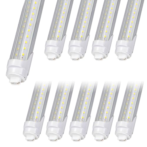 R17D T8 LED Tube Lights, F60T12 HO Fluorescent Replacement, 10-Pack