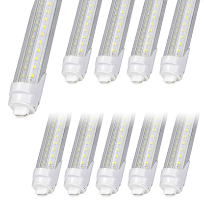 R17D T8 LED Tube Lights, F60T12 HO Fluorescent Replacement, 10-Pack
