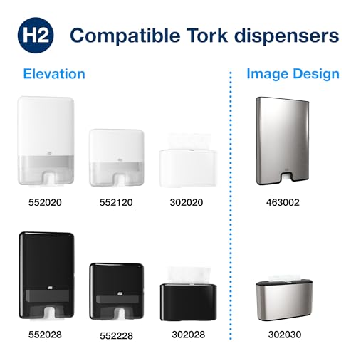 Tork Multifold Hand Towel White H2, 16 x 250 Towels, MB540A