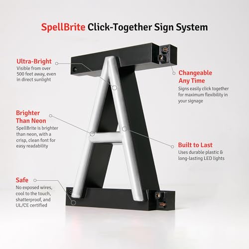 SpellBrite Custom Dispensary Sign for Business, Ultra-Bright White LEDs - color: White, size: Custom Sign