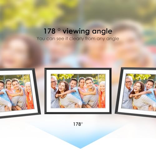 Digital Picture Frameo with 10 Inch 1280x800 HD IPS Touch Screen, WiFi Digital Photo Frame with Built-in 32GB Memory support 1TB, Auto-Rotate and Wall-Mountable, Remotely Send Photos/Videos via Frameo