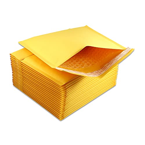 5 EcoSwift Size #CD 7.25 x 8 Kraft Bubble Mailers Self Sealing Bulk Padded Shipping Supplies Packaging Envelopes Bags CD 7.25 inches by 8 inches