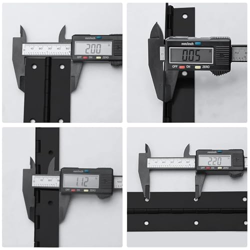 2Pack 20” Heavy Duty Piano Hinge Stainless Black Continuous & Piano Hinges - size: 20INCH