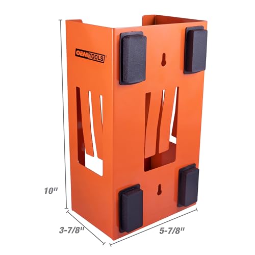 OEMTOOLS 23126 Orange Magnetic Glove Dispenser, Disposable Gloves Box Holder, Magnetic Glove Box Holder for Wall Mount - color: Orange