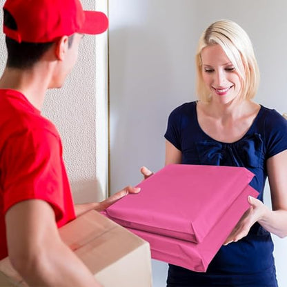 Poly Mailers 10x13 Inch, 200 Pack, Pink Shipping Bags, 2.4 Mil - color: Pink, size: 10x13 Inch 200 Pcs